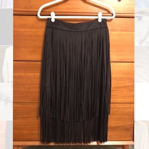 Zara fringed skirt